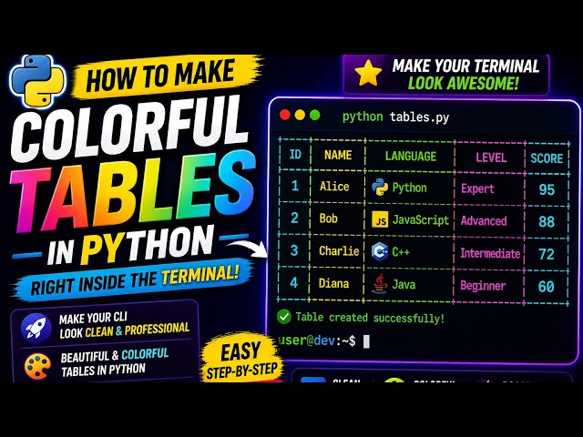 How to Make Your Python Terminal Look CLEAN & PROFESSIONAL 
