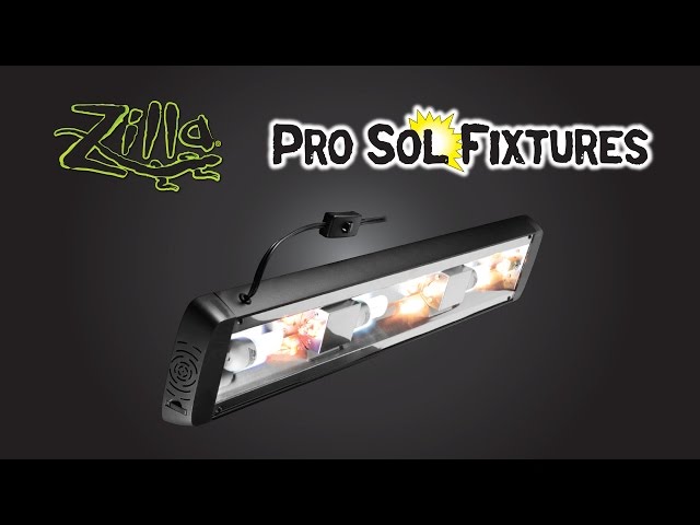 Zilla | Pro Sol Light Fixture - Reptile Lighting - Reptile Heat - Reptile UVB