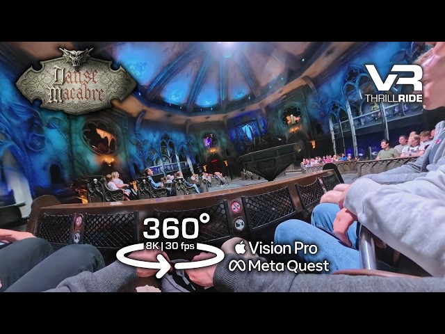 Efteling Danse Macabre 360° CRYPT POV (8K VR) | Full VR Dark Thrill Ride