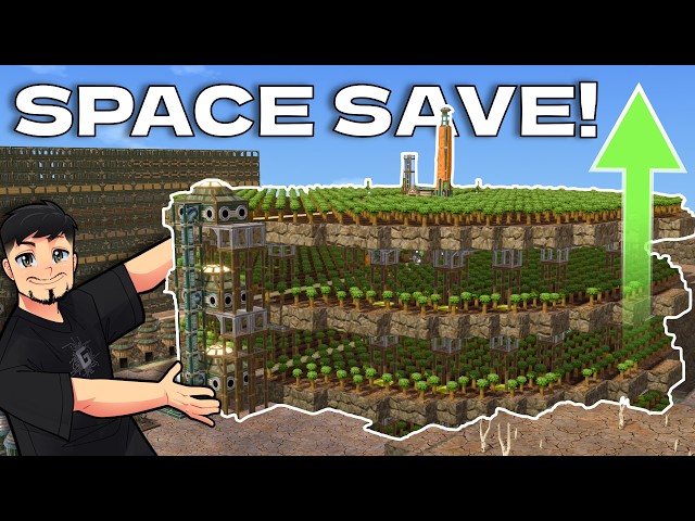 This Vertical Tree Farm Will Save You SO Much Space! | Timberborn 1.0