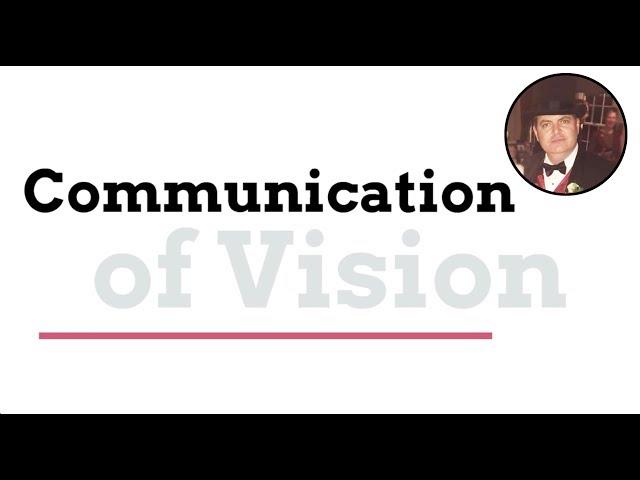 Lecture 01A: Communication of Vision