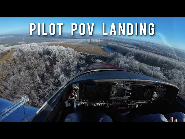 4K PILOT EYES | LANDING a BRISTELL B23 at a SMALL AIRFIELD