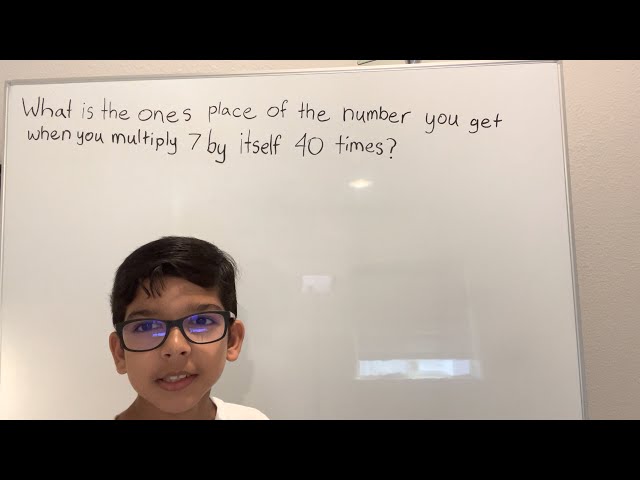 Critical Thinking Word Problem - Multiply 7 by itself 40 times
