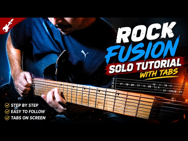 🔥Rock Fusion Solo Aksa (Akbar Ajie) Cover | Full Tutorial with Tabs |