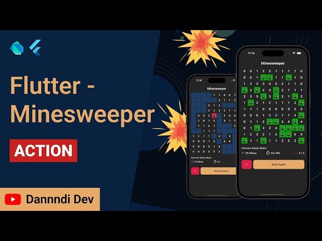 Flutter Minesweeper Part 5 | Interaksi Tap & Long Press
