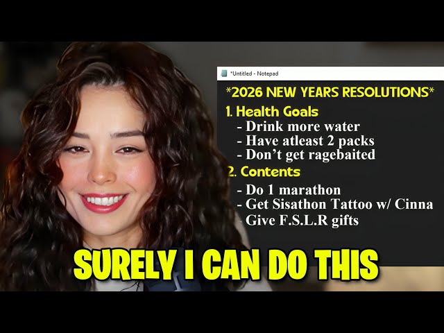 Valkyrae's 2026 New Year's Resolutions