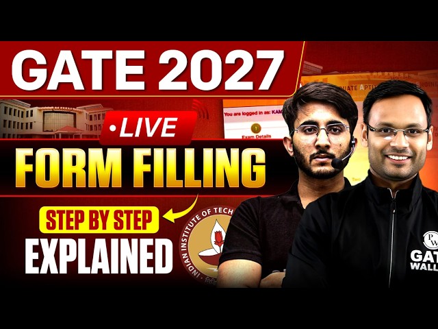 GATE 2027 Application Form LIVE 🔥 | Step-by-Step Form Filling Process | Complete Guide