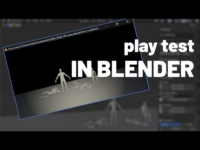 Play Test Your Game From Directly Within Blender