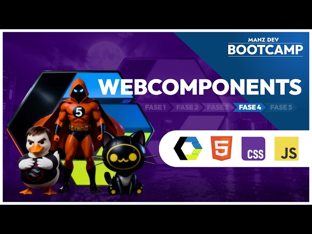 Día 15 📘 WebComponents - BOOTCAMP gratuito Desarrollo web ManzDev 2026