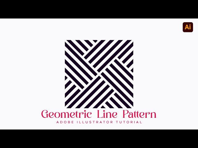 Geometric Line Pattern | Adobe Illustrator Tutorial