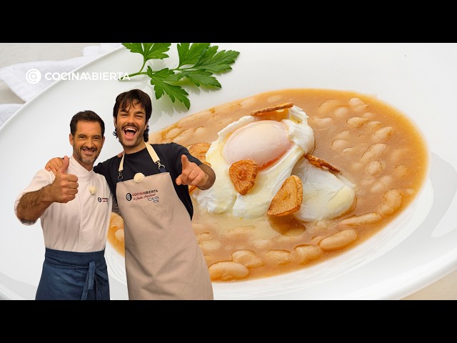 POCHAS con BACALAO y HUEVO ESCALFADO | El plato de CUCHARA de Joseba Arguiñano y Peldanyos