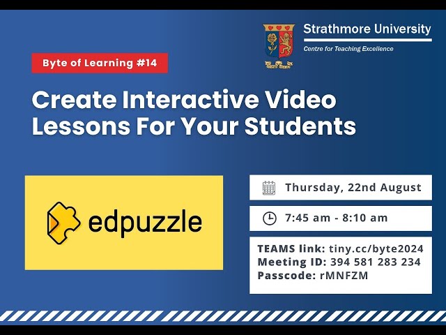 Interactive Video Lessons With Edpuzzle - Byte of Learning #14