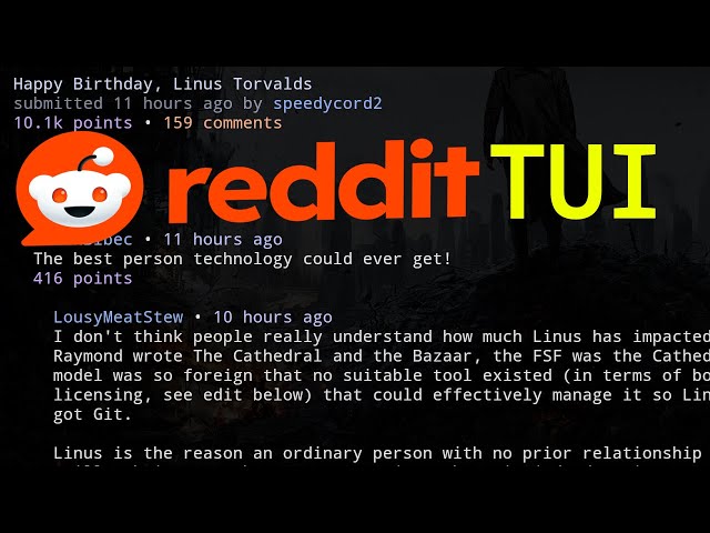 reddittui - Reddit in your Terminal - Linux TUI