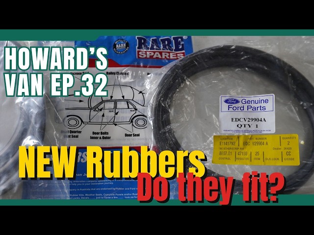 Making Rubbers Fit, Genuine compared to Rare Spares, XC Falcon Panel Van Restoration | Magnum Force