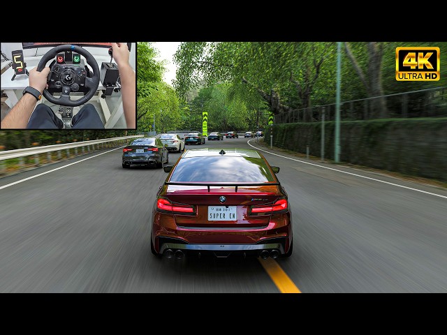BMW M5 CS VS Super cars - Forza Horizon 6 | Logitech G923 Steering Wheel
