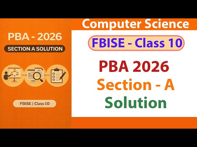 FBISE Class 10 PBA 2026 Section A Solution | JavaScript + HTML/CSS Portfolio | SSC-II CS Practical