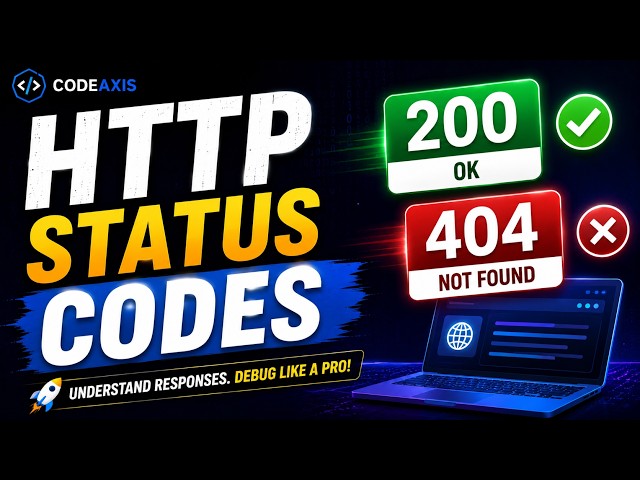 HTTP Status Codes Explained in One Video | 200, 404, 500, 401, 403, 301 | REST API Tutorial