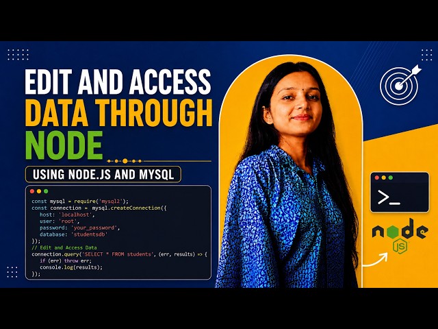 How to Edit & Access MySQL Data Using Node.js | Node.js + MySQL Tutorial | Lecture 33