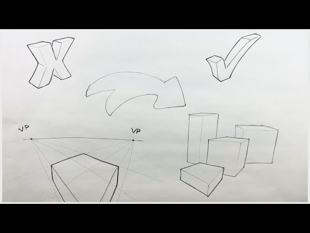 From Grids to Freedom: 4 Steps to Intuitive Perspective Drawing!