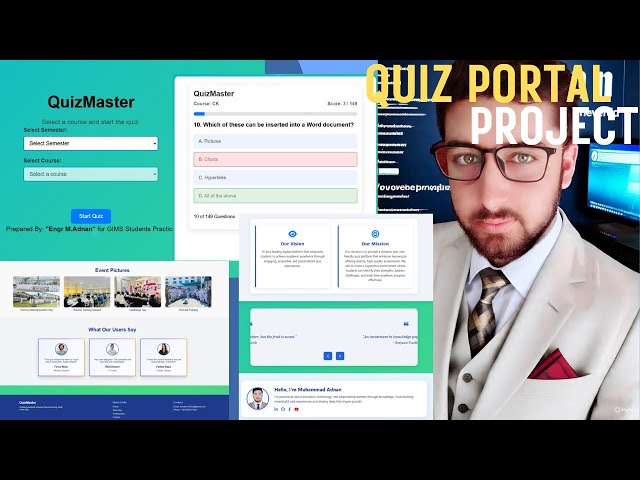 Online Quiz Portal – Take Tests Anytime, Anywhere! | Project