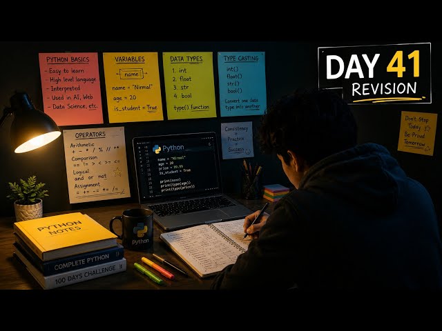 DAY 41: Python Basics Revision | PVDTO