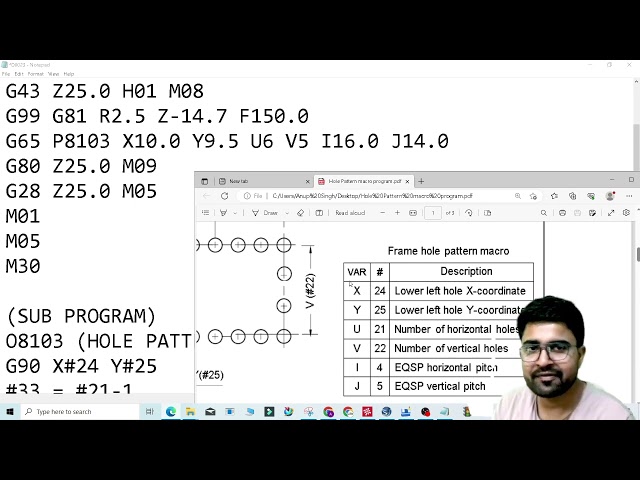 How to Create a Drilling Macro Program | Drill Macro | Hole Pattern Macro
