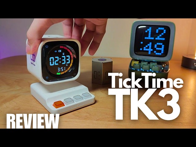 REVIEW: Ticktime TK3 - "Severance" Style Retro Mini "Computer" Pomedero Timer? (Desk Alarm Clock)