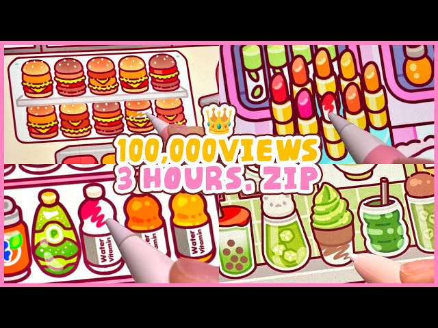 ✨100,000 Views Collection✨ Tok Tok iPad ASMR ✏️ Mini Prop Shop 3 Hour Collection 🤍 White Noise