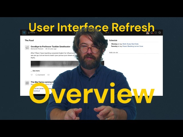 New User Interface Overview
