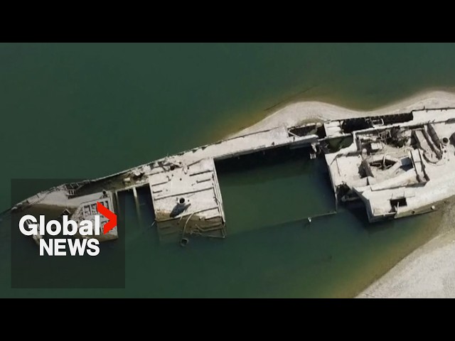 Europe’s record-breaking heat wave shrinks rivers and exposes secrets of the past