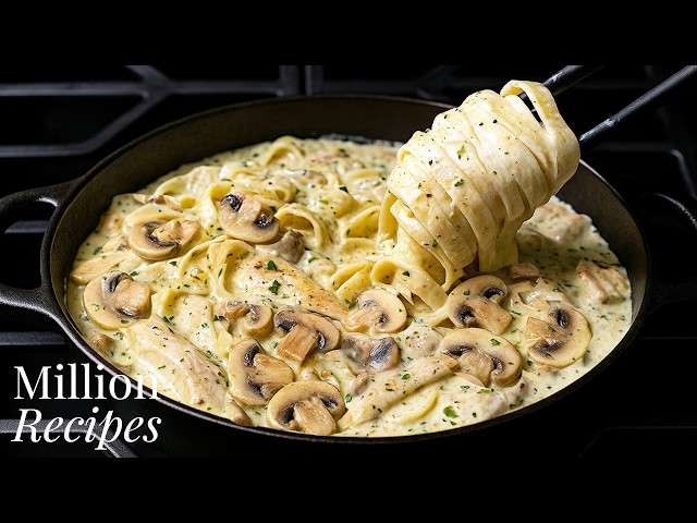 I Make This Creamy Fettuccine Alfredo 3 Times a Week!😋 My Family Can’t Get Enough! One Skillet Pasta