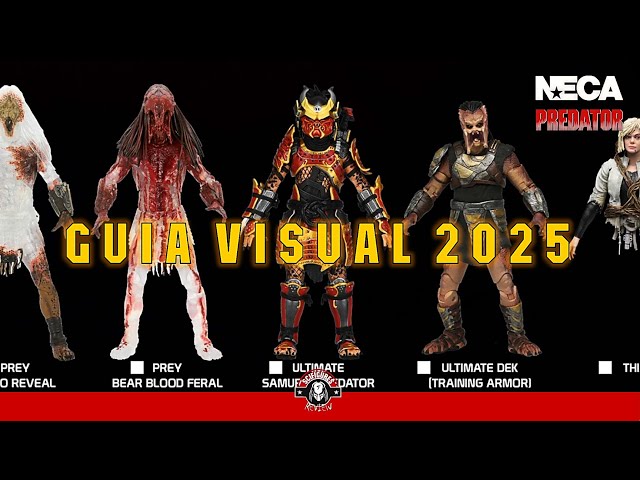 NECA PREDATOR Visual Guide - 2025