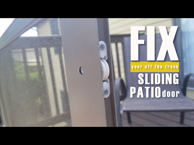 How to fix a sliding screen door / Andersen screen door repair