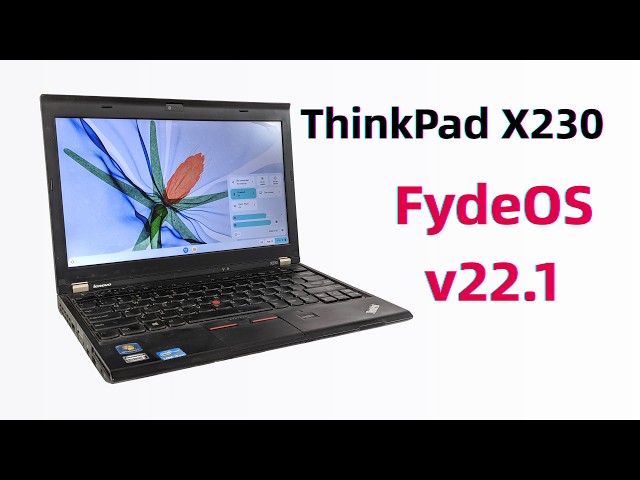 ThinkPad X230 + FydeOS 22: The Perfect Lightweight OS for an Old Laptop? [0051]