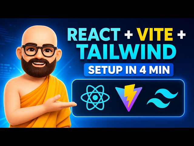 I Setup React + Vite + Tailwind in 4 Minutes!