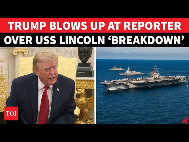‘Quiet, Quiet... You’re Very Loud’: Trump LOSES IT at Reporter Over USS Lincoln Crisis | Watch