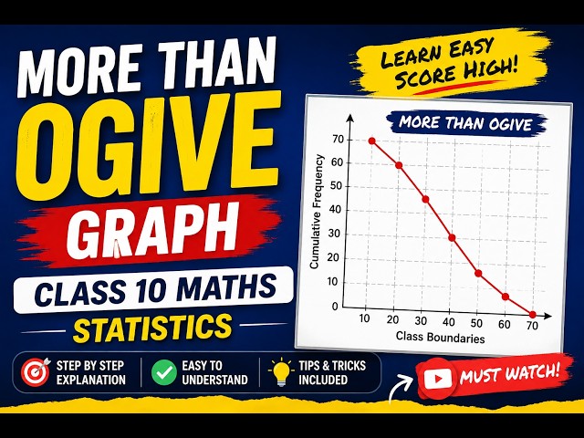 MORE THAN OGIVE 📈🔥 | Class 10 Maths | Learn Ogive Graph in Minutes!