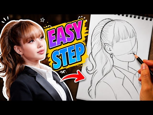 Blackpink lisa drawing tutorial 
