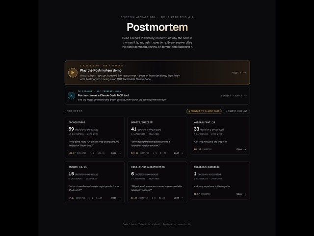 Video Demo - Postmortem