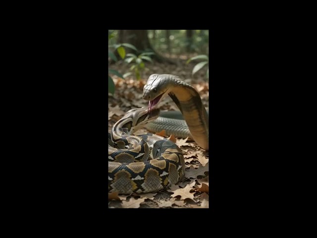 🐍 King Cobra vs Python 😱 The Deadliest Snake Bat