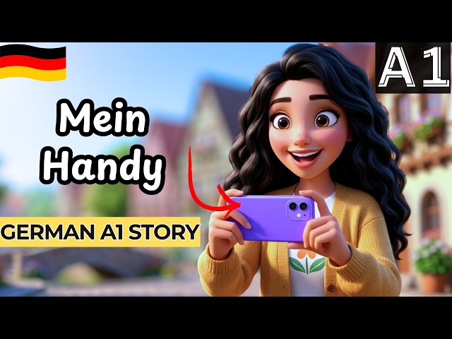 Learn German A1| MY PHONE | A1 German Story | Easy German Listening Practice