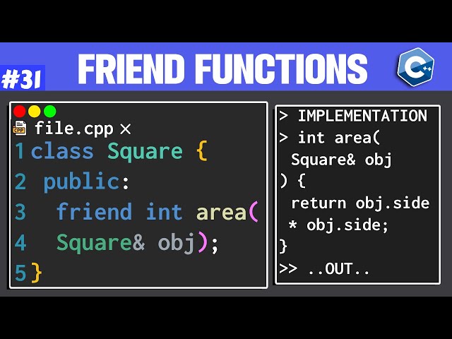 Friend Functions in C++ OOP