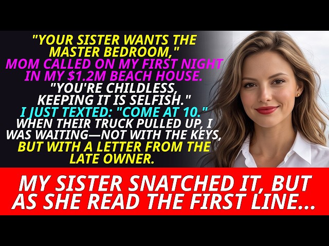 My Family Demanded My $1.2M Beach House Because I’m "Childless"—So One Letter Ruin |Her Silent Truth
