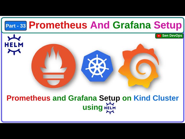 Part - 33. Prometheus And Grafana Setup On Kind Cluster | DevOps Projects |  @SenDevOps