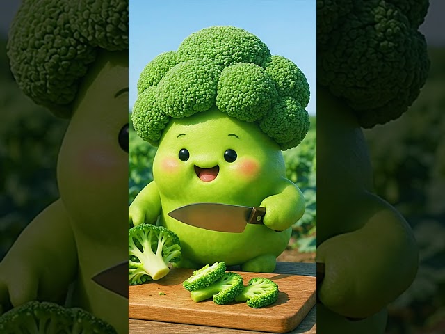 Veggie World Adventures 🥦🚗 | Funny Vegetable Car & Broccoli Cartoon #shorts #funny #veggies