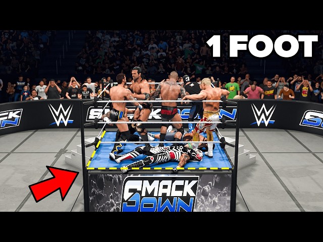 Royal Rumble with a 1 FT RING!