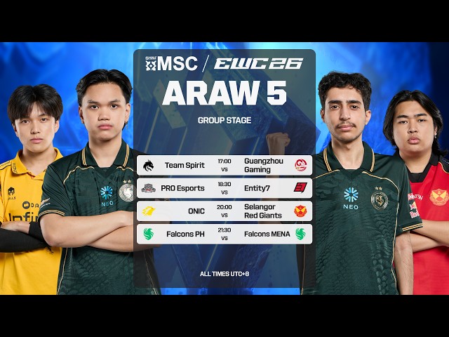 [LIVE] | MSC SA EWC Group Stage Araw 5 | (PH)