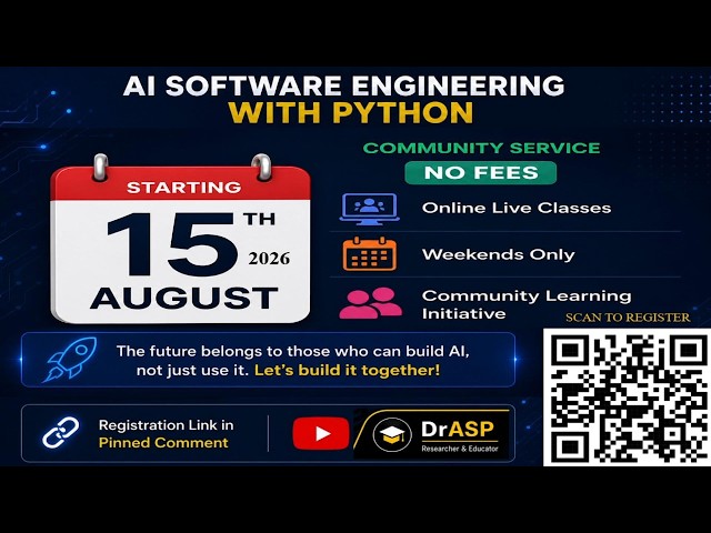 FREE AI Software Engineering Course 2026 | Python, FastAPI, GenAI, RAG, AI Agents & Docker