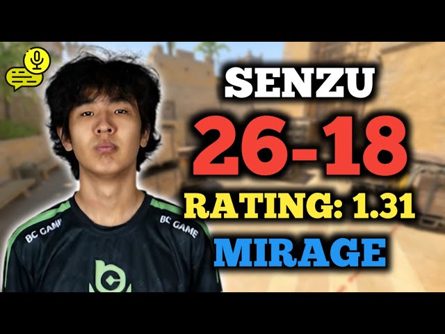 SENZU (26-18) RATING: 1.31 | EU FACEIT (MIRAGE) +VOICE | CS2 POV