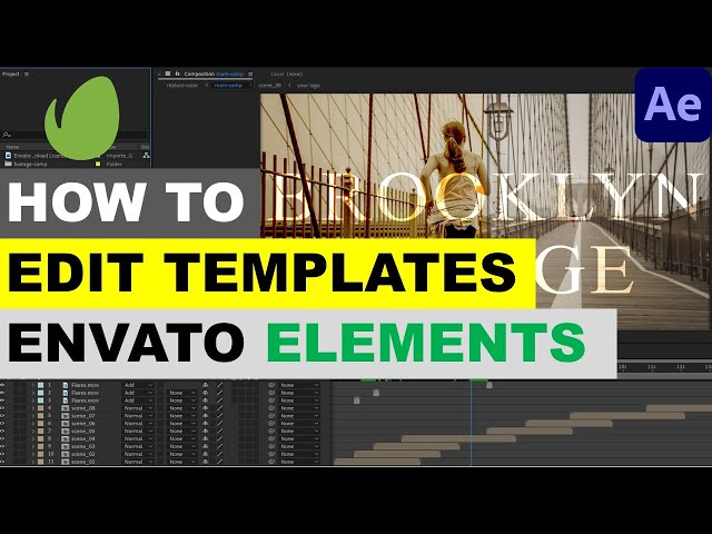 How to Edit Envato Elements Templates in Adobe After Effects